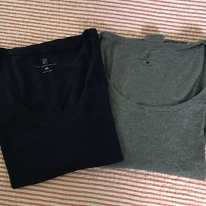 Ny&Co long sleeve scoop neck tees